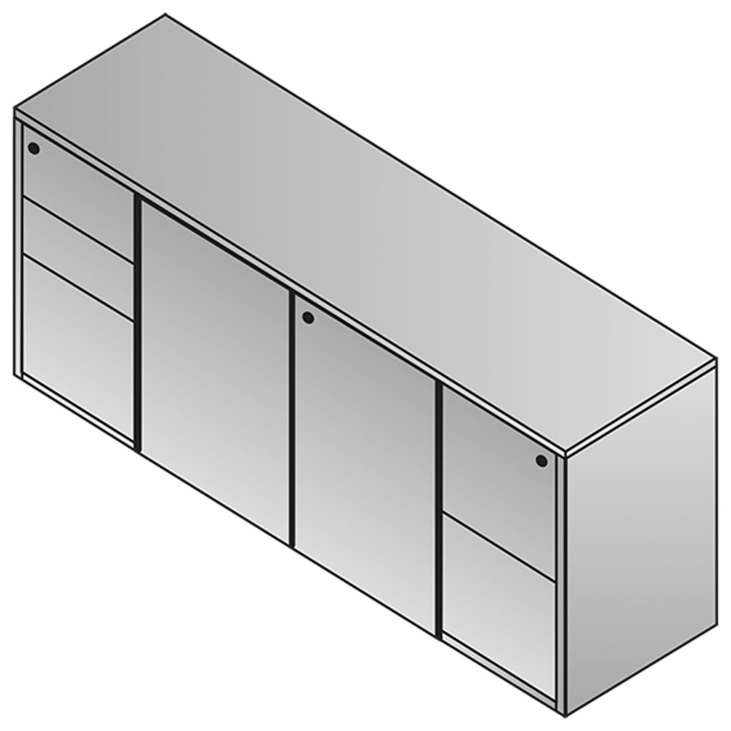 Sonoma Storage Credenza 72”x20”x29”
